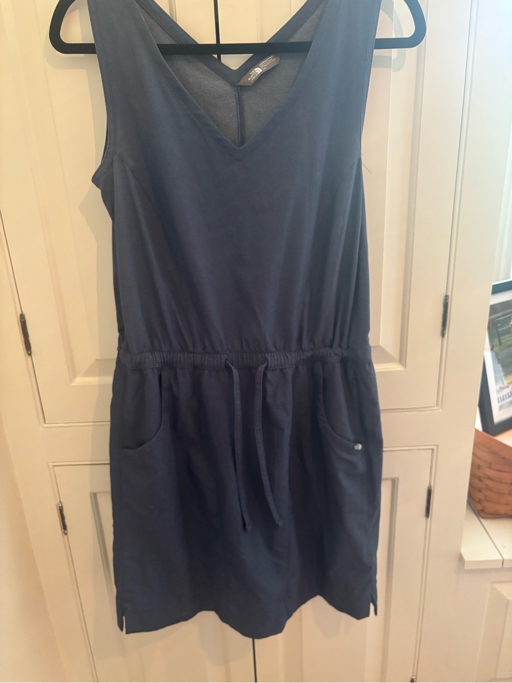 The North Face Navy Sleeveless Drawstring Mini Dress